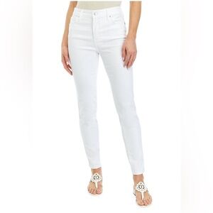 Winter White high waisted skinny jeans crown & ivy 4
